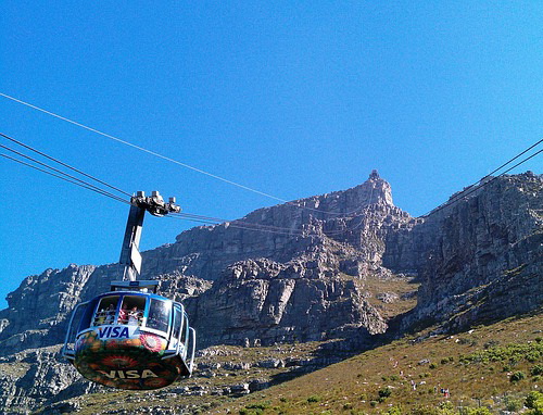 cable car, table mountain